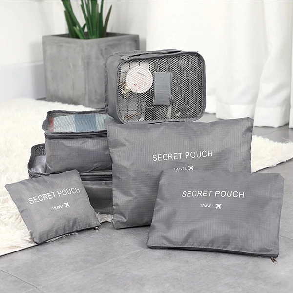 6pcs Sacs D’Organisation de Valise Cubes D’Emballage