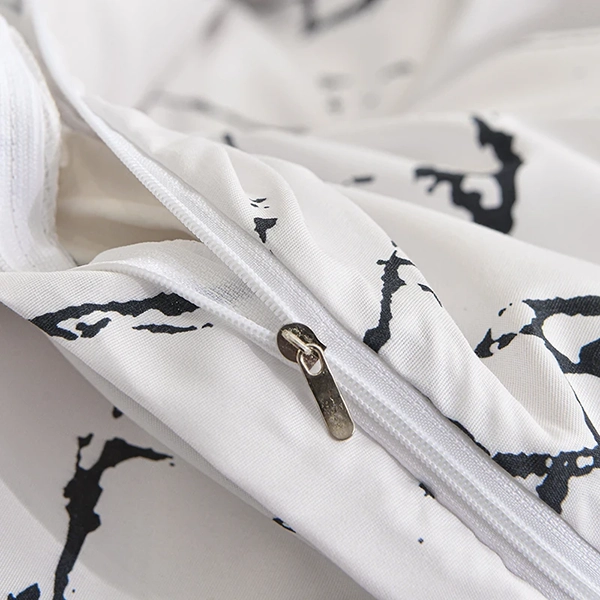 Ensemble Housse de Couette et Taies D’oreiller au Motif Marbré – Image 7