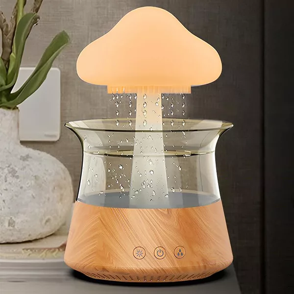 Humidificateur d’Air LED, Nuage de Pluie, Diffuseur d’Arômes