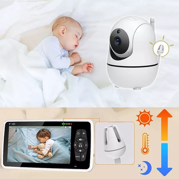 Moniteur Vidéo Pour Bébé Avec Caméra Et Son – Image 5